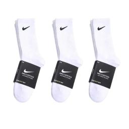 three pairs of  white long