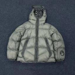 B Down Jacket - Silver Grey