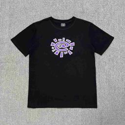 AD04 Black Print Purple White Edge