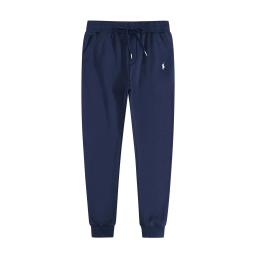 Blue and white label pants