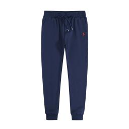 Blue and red label pants