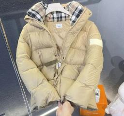 White Burberry down jacket