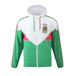 墨西哥白拼绿球员版风衣