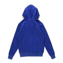 前小红心开衫加绒蓝色