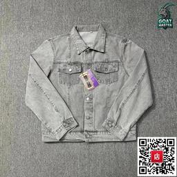 灰色牛仔外套