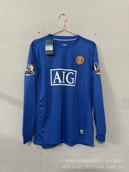 长袖#0809曼L客场联赛版+臂章