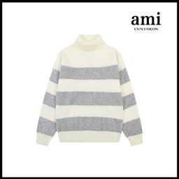 米白【A8150高领条紋款】