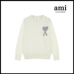 米白【A8146银色爱心圆领款】