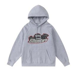 8824款 灰色帽衫