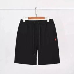 黑色红标运动短裤