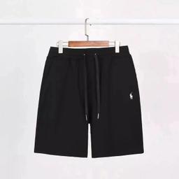 黑色白标运动短裤