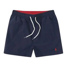 藏青红标沙滩裤