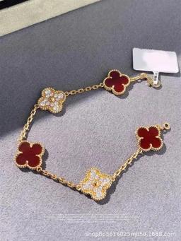 【带钻】玫瑰金色红满玛瑙