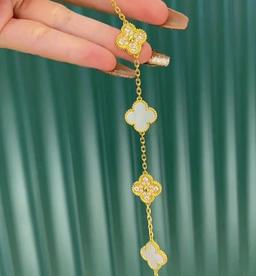 【带钻】黄金色白贝母