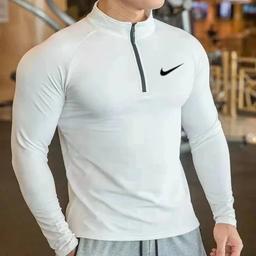 NK白色拉链长袖