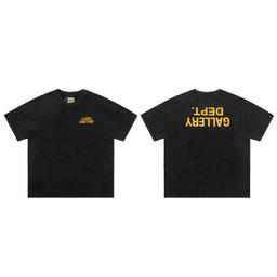 D72洗水黑#反转字母印花