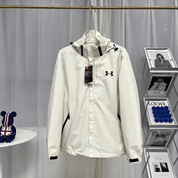 UA可拆卸连帽626单衣-白色