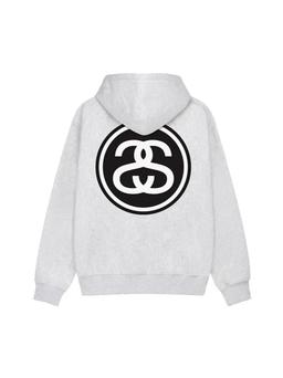 大圆双S 连帽浅灰