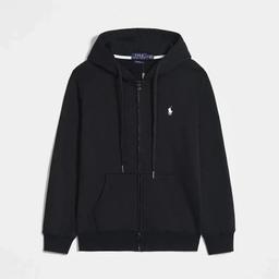 Hoodies black(white logo)zipper