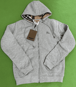 高品质1：1-刺绣拉链卫衣【灰色】