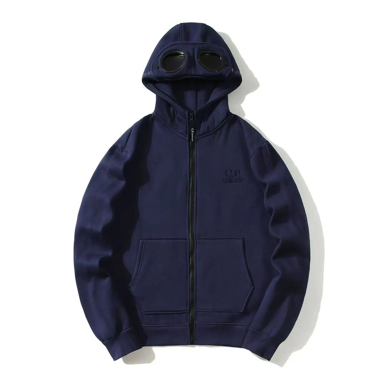 01- Hoodie navy blue (zipper)