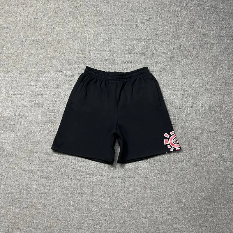 AD209 black and red shorts
